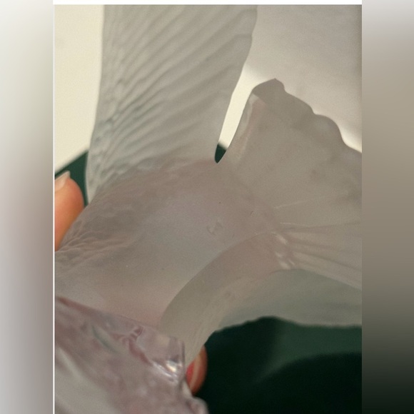 Vintage/Antique Crystal Frosted Eagle w/ Unknown Maker Marking - Picture 10 of 10